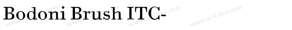 Bodoni Brush ITC字体转换